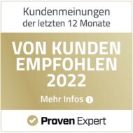 Proven Expert empfohlen 2022