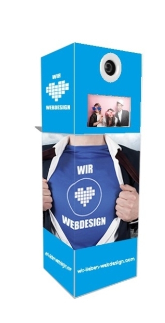 Fotobox wir lieben Webdesign Firmenevent